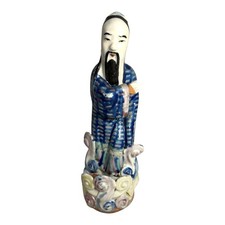 Antique Chinese Famille Rose Wang Quan Ji Zao Figure Republic Period picture
