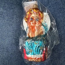 Stunning Vintage 1997 Lil Miss Angel By Christopher Radko Christmas Ornaments picture