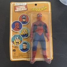 1979 Mego 8-inch World’s Greatest Super-Heroes Spider-Man on French-market card picture