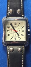 VINTAGE AMBER TIME LEATHER BELT QUARTZ A598 MEN'S WRIST WATCH PLEASE READ DESCRI picture