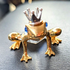 Vintage Swarovski Crystal Trimlite Frog Prince  picture