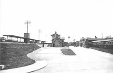 F48/ Newark Ohio RPPC Postcard REPRINT c1970s Penn Railroad Depot 7 picture