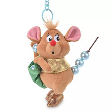 Disney store Japan Tokyo Gus Plush Keychain Blue Pearl Cinderella Friends picture
