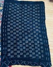 Fine Old Weaving Dogon Mali Indigo Cloth Textile 63