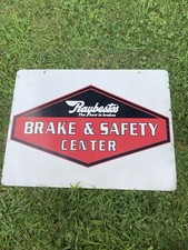 RAYBESTOS Brake Safety Center Double Sided Metal Sign 24”x18” picture