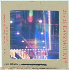 Vintage 1960s 120 Med Slide Artist Jon Henry NYC Night Street Scene Neon OOAK picture
