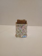 Vintage Elgin American Mother of Pearl Overlayed On Brass Magic Lighter picture