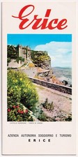 Vintage Erice Italy Travel Tourist Brochure Illustrated Map Photo Images 1969 picture