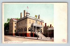 Salem MA, Historic Home, Cupola, Grand Entry, Massachusetts Vintage Postcard picture