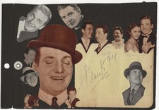 FRANK FAY ORIGINAL SIGNED ALBUM PAGE picture