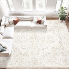 8x10 Area Rugs for Living Room: Washable Rug Vintage Large Rugs Soft Non Slip... picture