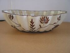 VERY Unusual Cumbow Pottery Margaret Console Bowl  11 inches L, 3.5 inches Tall picture
