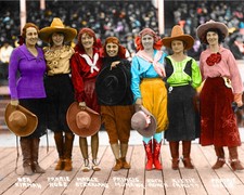 Wholesale Lot Of 16 RODEO COWGIRLS 1910 THRU 1930 vintage 8 x 10  photo picture