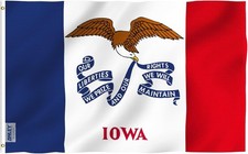 Anley Fly Breeze 3x5 Foot Iowa State Flag - Iowa IA Flags Polyester picture