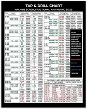 Magnetic Tap Drill Chart with Decimal Equivalents & Metric Conversions picture