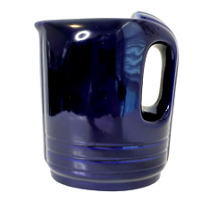 Cobalt Blue Pitcher Hall China Company USA Westinghouse Water Juice Vintage picture