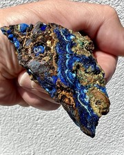 98.6 Gram: Azurite with Malachite from Morocco Brilliant Blue Botryoidal Rough picture