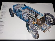 Amilcar Car Picture Out of Print Vtg Wall Art Automobile Auto Decor Display   picture