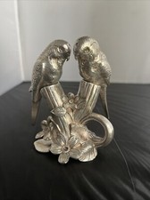 Vintage Weidlich Bros Silverplate Parrots Salt and Pepper Set WB Mfg Co picture