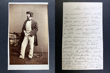 Dupont, Antwerp, Gustave, Thousand Friendships to Elise Vintage cdv albumen print. picture