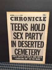 1967 National Star Chronicle Newspaper, Teens Hold Sex Party/Cemetery (VRN10R)-2 picture