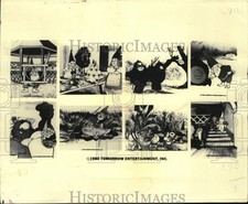 1980 Press Photo Characters in scenes from the cartoon 