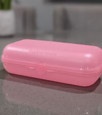 Tupperware Packables Hoagy Sandwich Container Trinket Box Oyster Pink New picture