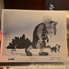 Walt Disney Productions Pinocchio 1961 Black & White Publicity Photo Still picture