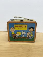 Vintage 1959 King-Seeley Peanuts Charlie Brown Snoopy Metal Lunchbox No Thermos picture