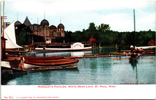 St Paul Minnesota MN Ramaley's Pavilion White Bear Lake Vintage Postcard picture