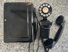 Western Electric 211 Space Saver Wall Telephone F1 Handset 634BA Subscriber Box picture