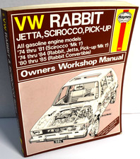 Haynes VW Volkswagen Rabbit Jetta Scirocco Pick-Up 1974-1985 Workshop Manual *VG picture