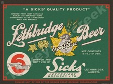 Lethbridge Beer Label 9