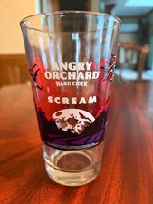 ANGRY ORCHARD HARD CIDER SCREAM  HALLOWEEN GLASS picture