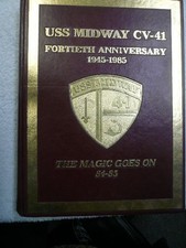 USS Midway CV-41 1984 1985 40th Anniversary Edition Carrier Cruise Book Asia picture