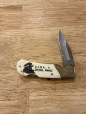 RARE VTG Frost Bone Handle Folding Pocket Knife picture