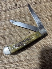 Boker Tree Brand 2 Blade Folding Knife Made in Germany Solingen Vintage Bone picture