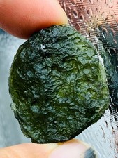 TOP Moldavite Raw Moldavite Crystal from Czech Republic PICcertificate 53CT picture