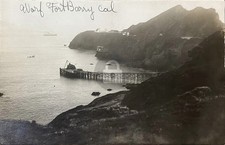 ca.1911 WHARF / PIER FORT BARRY Southwestern MARIN Co CA RPPC Postcard COPY picture