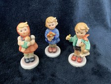 Set Of 3 Vintage Goebel M.J. Hummel Porcelain Children Figurines picture