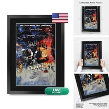 HWC Trading Movie Poster Cast Signed 16 x 12 inch Framed picture