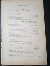 1874 train report PHILADELPHIA & ERIE RAILROAD Sunbury Warren Pennsylvania  picture