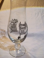 Vintage Gilley's Club Hurricane Glass with Black Print picture