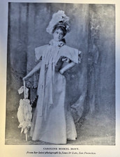 1897 Vintage Illustration Actress Caroline Miskel Hoyt picture