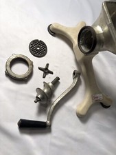 Vintage Chop-Rite Meat Grinder, Hand Crank, Enameled Base Suction Made in USA picture