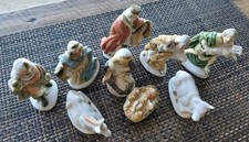 Vintage Ceramic 9 Piece Nativity Set picture