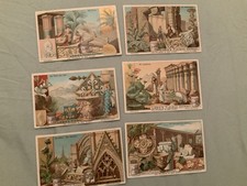 6 X Liebig Cards Die -Flange In Der Kunst Lot 3 picture
