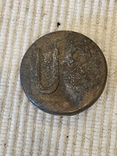1870s 1890s US Army U.S. Bronze Leather Strap Field Gear Badge L@@K c picture