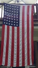 Vintage Dettra Bulldog Bunting (Government). 48 Star Flag. Size 5' *9'6