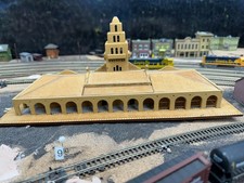 Albuquerque NM New Mexico Sante Fe Misson Depot Train Station Railroad, Lighted picture